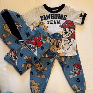 Paw Patrol Blue Character Print Pants